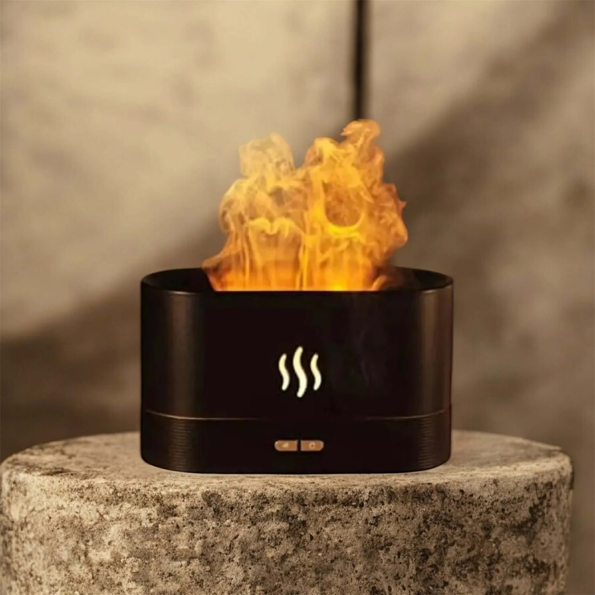 Flame Humidifier LED Night Light – Fire Effect Aroma Diffuser & Cool Mist Humidifier