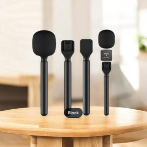 Kinyo Microphone Holder Handle for Wireless Mic – Portable Handheld Grip Stand