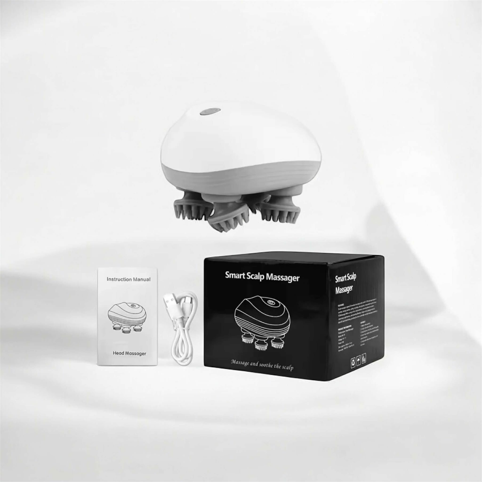 Electric Scalp Massager with 96 Kneading Nodes – Portable Handheld Head Massager for Stress Relief, Relaxation & Pain Relief | Ideal Gift for Men & Women