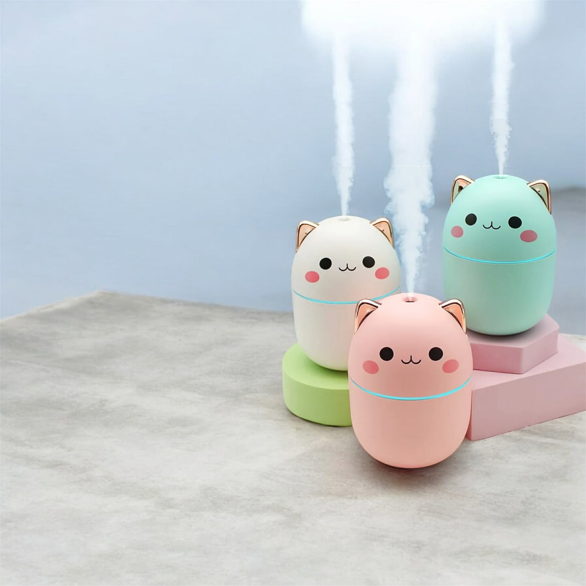 Mini Air Humidifier 260ML USB Electric – Portable Cool Mist Sprayer with Night Light