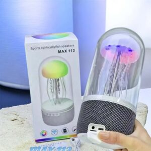 Bluetooth Jellyfish Audio Portable Mini Octopus Speaker – Seven-Color Light, Smart Display Creative Gift Speaker