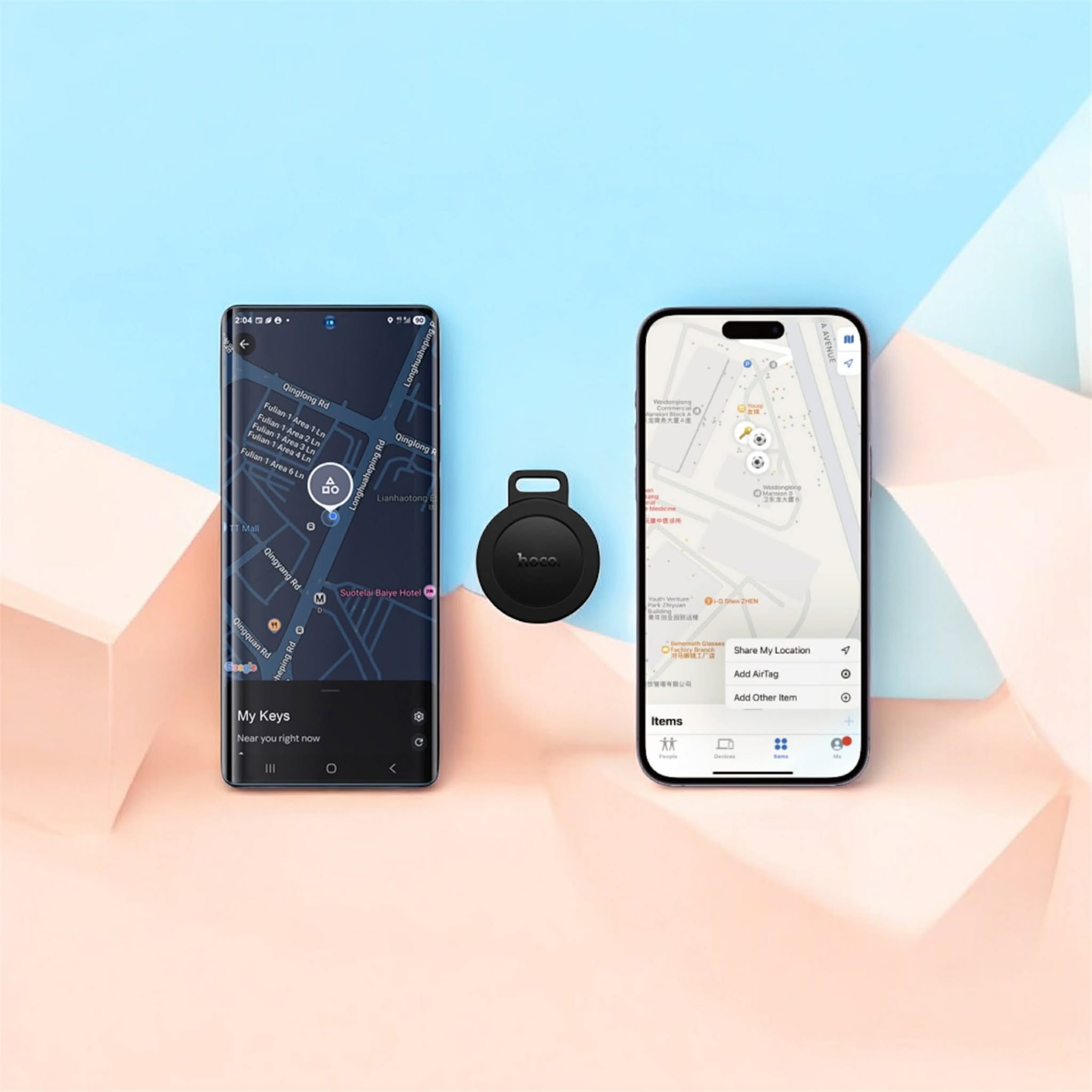 E101 Easy to Find Dual Anti-Lost Device – Smart Bluetooth Tracker for Keys, Wallet & Phone